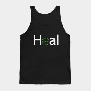 Heal healing typographic artwork Tank Top